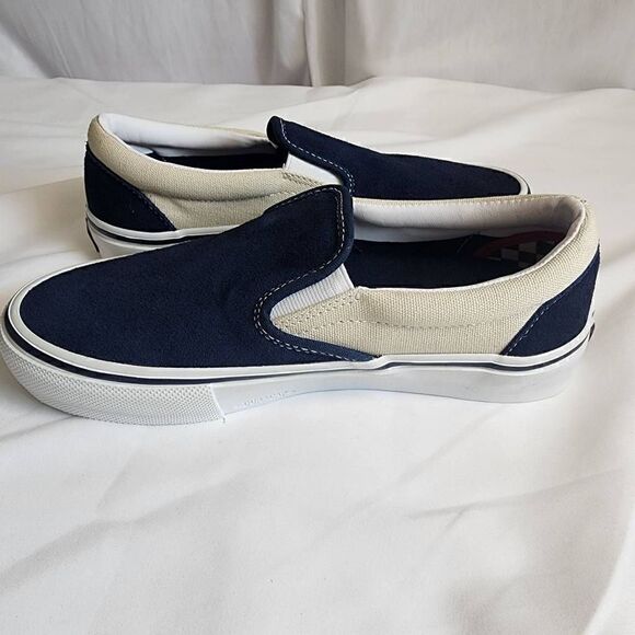 Vans Skate Slip On Dress Blues Turtledove Size Men's 5 Women's 7 - Picture 9 of 13
